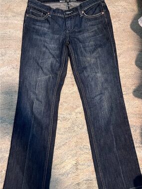 Women's Dark Blue Cropped Ankle Jeans